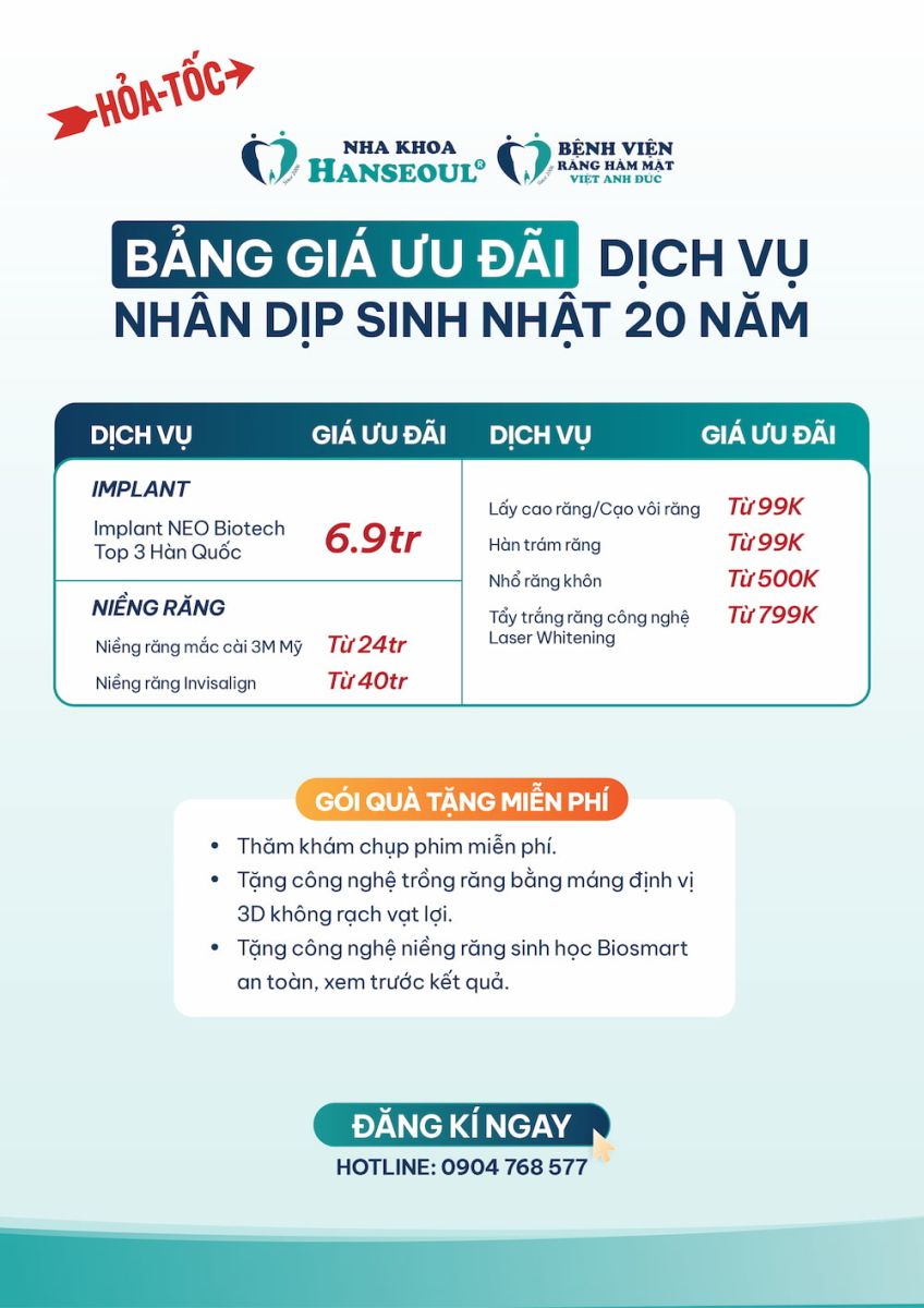 Hanseoul kỷ niệm sinh nhật 20 năm: Tri ân khách hàng với loạt ưu đãi đặc biệt