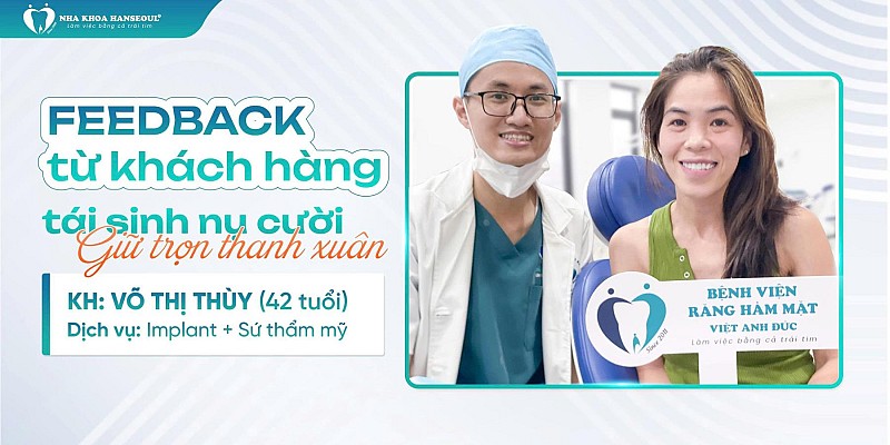 Phục hồi toàn diện vùng răng cửa + răng hàm bằng Implant và răng sứ Lava cao cấp