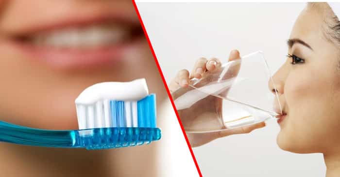 Không đánh răng súc miệng bằng nước muối sau khi nhổ răng khôn