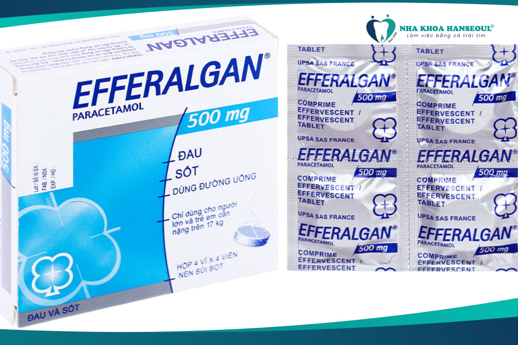 Thuốc giảm đau răng Efferalgan