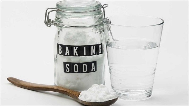 Baking soda với nước Baking soda với nước